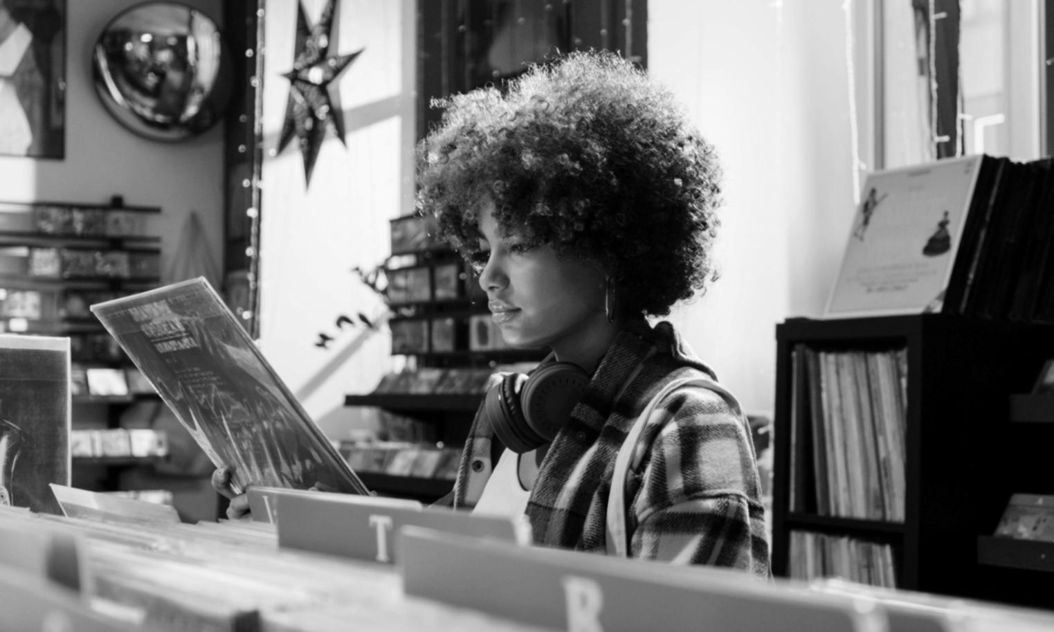 Dettaglio di una timeline di produzione musicale